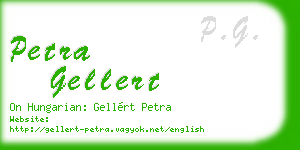 petra gellert business card