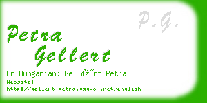 petra gellert business card